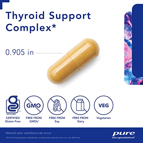 Pure Encapsulations Thyroid Support Complex - Hypoallergenic Supplement with Herbs Pure EncapsulationsAu supplements