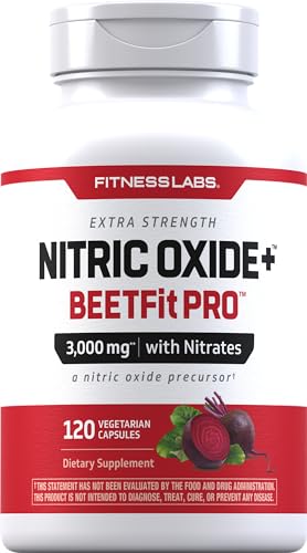Fitness Labs Nitric Oxide Beet Root Capsules | with Nitrates | 120 Count | Nitric Oxide Fitness LabsUS supplements