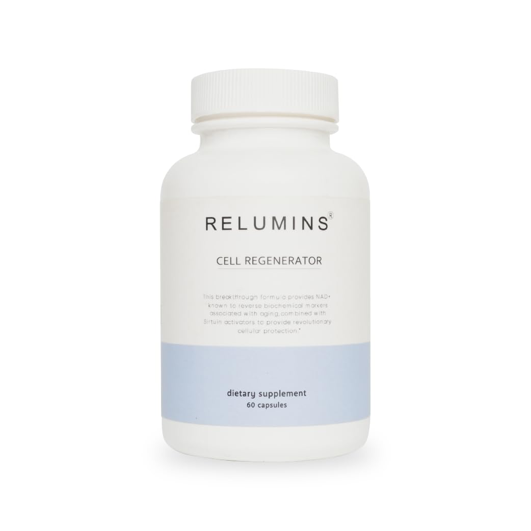 Relumins NAD+ Supplement with Nicotinamide Riboside, Resveratrol, Quercetin, Fisetin & Curcumin – Focus, Vitality, Energy, Balance & Daily Wellness Support – 60 Vegan Capsules ReluminsAu supplements
