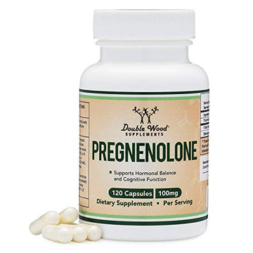 Pregnenolone 100mg per Serving (Converted to Progesterone to Boost Progesterone Double Wood SupplementsUS supplements