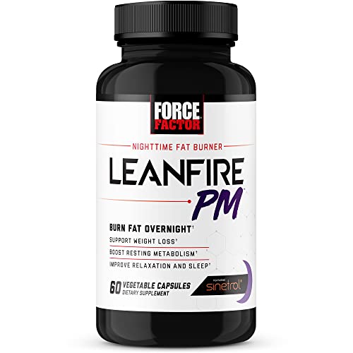 Force Factor LeanFire PM Weight Loss Pills for Women & Men, Fat Burner & Overnight Force FactorUS supplements