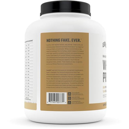 Levels Grass Fed 100% Whey Protein, No Hormones, Cappuccino, 5LB Levels NutritionUS supplements