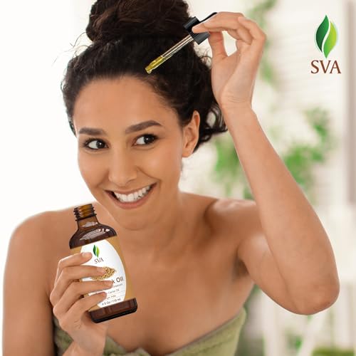 SVA Fenugreek Oil 4oz (118ml) Premium Carrier Oil with Dropper for Hair Care, Hair Oiling, Scalp Massage SVA ORGANICSAu supplements