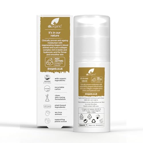 Dr Organic, Organic Pro Collagen with Dragons Blood, Natural, Vegan, Cruelty Free, Paraben & SLS Free, 50ml DR ORGANICAu supplements