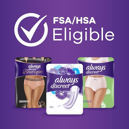 Always Discreet Adult Moderate Long Incontinence Pads, Up to 100% Leak Always DiscreetAu supplements
