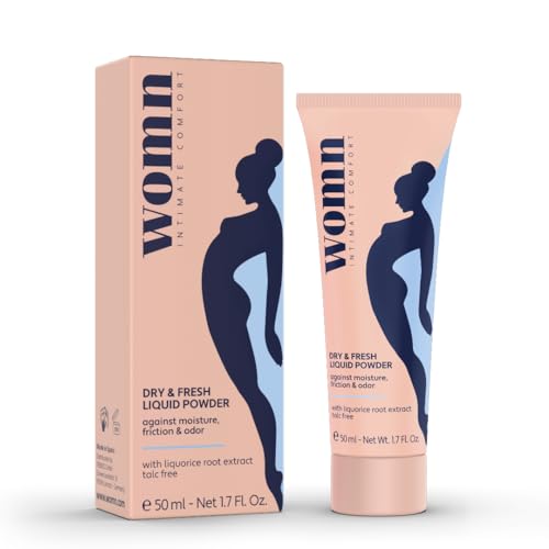 womn Intimate Comfort DRY & FRESH LIQUID POWDER – talc-free liquid body powder against moisture womnAu supplements
