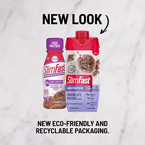 SlimFast Protein Shake, Chocolate- 20g Protein, Meal Replacement Shake SlimFastAu supplements