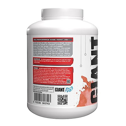 Giant Edge Series 100% Whey Protein Isolate - 25g Pure Whey Isolate - Zero Sugar Giant PerformanceUS supplements