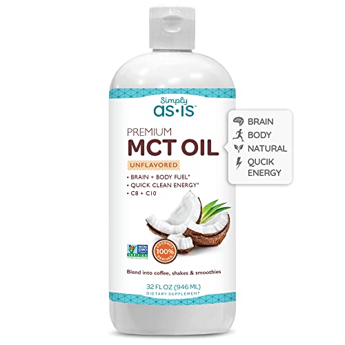 AS-IS Simply Premium MCT Oil C8 & C10 | Unflavored | 100% from Non-GMO Coconuts AS-ISAu supplements
