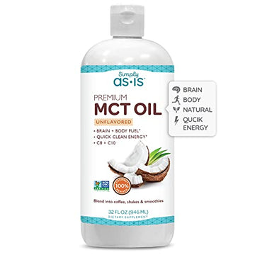 AS-IS Simply Premium MCT Oil C8 & C10 | Unflavored | 100% from Non-GMO Coconuts AS-ISAu supplements