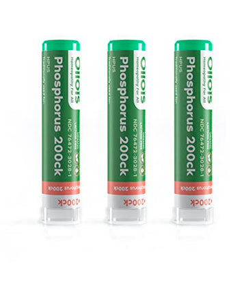 OLLOIS Phosphorus 200ck Organic, Lactose-Free, Kosher Homeopathic Medicine, 80 Pellets (Pack of 3) OLLOÏSAu supplements