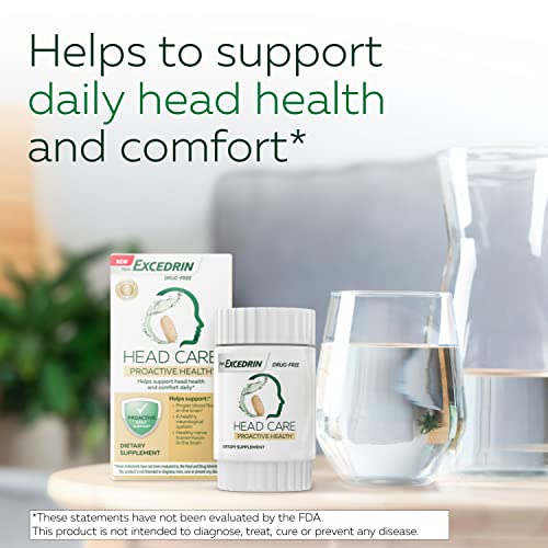 Excedrin Head Care Proactive Health with Magnesium, Riboflavin, Vitamin B6, Folic Acid ExcedrinAu supplements