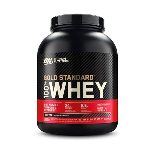 Optimum Nutrition Gold Standard 100% Whey Protein Powder, Coffee, 5 Pound Optimum NutritionUS supplements