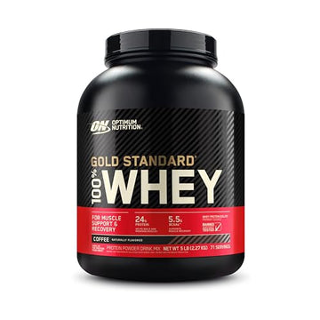 Optimum Nutrition Gold Standard 100% Whey Protein Powder, Coffee, 5 Pound Optimum NutritionUS supplements