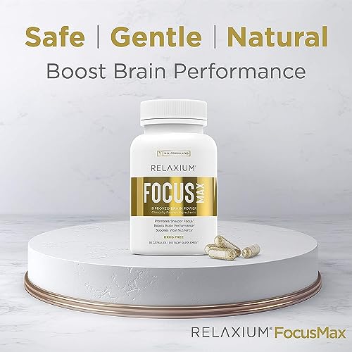 Relaxium FocusMax, Brain & Focus Health Supplement, Proven Concentration RelaxiumAu supplements