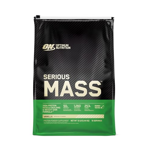 Optimum Nutrition Serious Mass Weight Gainer Protein Powder Vitamin C Zinc and Vitamin Optimum NutritionUS supplements