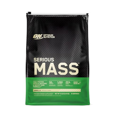 Optimum Nutrition Serious Mass Weight Gainer Protein Powder Vitamin C Zinc and Vitamin Optimum NutritionUS supplements