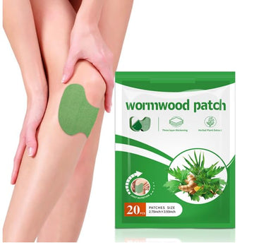 NiTa HyHy Wormwood Knee Pain Patches,Herbal Knee Patches for Pain Relief Extra Strength,Sciatica Pain Relief,for Knee, Back, Neck, Shoulder,20 Count NiTa HyHyAu supplements