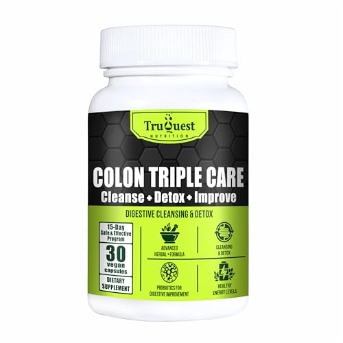 TruQuest Nutrition Colon Triple Care Cleanse + Detox + Improve-15-Day Program of Quick TruQuest NutritionAu supplements