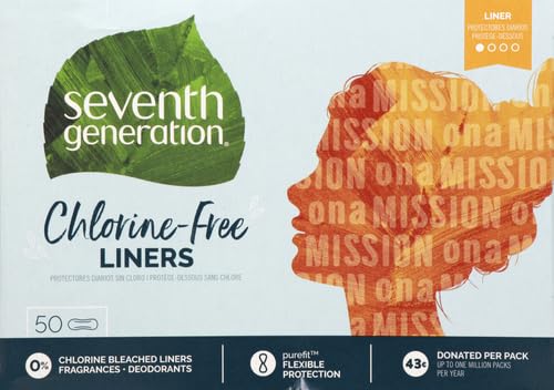 Seventh Generation Pantiliner Pads, Free & Clear, 50 Count Seventh GenerationAu supplements