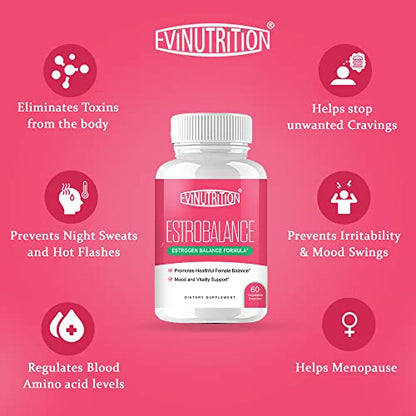 Evinutrition Estrobalance Capsule for Women - Menopause Mood and Energy Support EvinutritionUS supplements