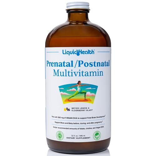LIQUIDHEALTH Prenatal/Postnatal Multiple Liquid Women's Multivitamin with Real Folate LIQUIDHEALTHUS supplements