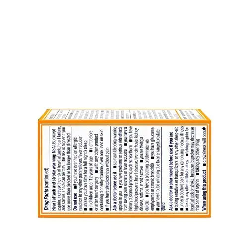 Motrin PM Pain Relief Caplets with 200 mg Ibuprofen & 38 mg Diphenhydramine Sleep Aid, Nighttime Pain Reliever for Minor Aches & Pains Helps You Fall Asleep & Stay Asleep, 20 ct MotrinAu supplements