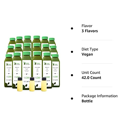 Raw Fountain 7 Day Green Juice Cleanse, All Natural Raw, Vegan Detox, Cold Pressed Raw FountainUS supplements