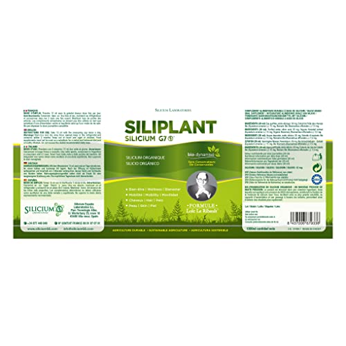 G7 Siliplant Improved Formula. Liquid Silica Supplement Collagen Booster, Strengthens Bones G7Au supplements