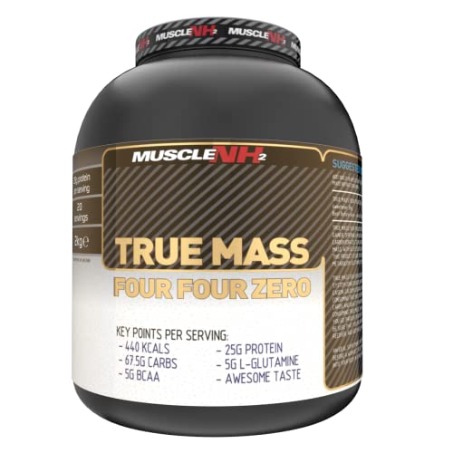 MuscleNh2 True Mass Four Four Zero Mass Gainer Protein Powder, High Calories and Protein MuscleNh2Au supplements