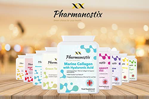Marine Collagen with Hyaluronic Acid & Seaweed - 60 Capsules - Skin, Hair & Nails Formula PharmanostixAu supplements