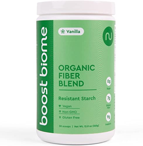 Boost Biome Fiber Supplement Organic Super Greens Powder – Supports Bloating Relief Boost BiomeAu supplements
