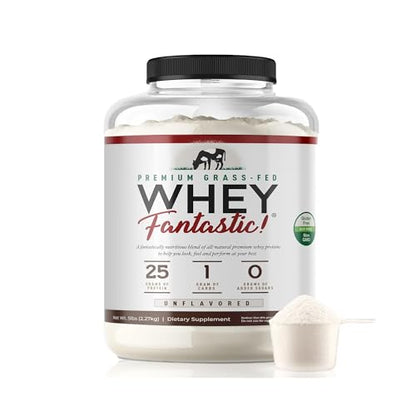 Whey Fantastic Unflavored - 100% Natural Grass Fed Whey Protein Powder - Unique 3 Fantastic NutritionUS supplements