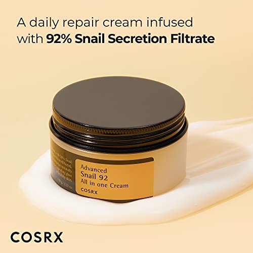 COSRX Snail Mucin 92% Moisturizer 3.52oz/ 100g, Daily Repair Face Gel COSRXAu supplements