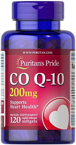 Puritan's Pride Q-Sorb CoQ10 200mg Supports Heart Health,120 Softgels Puritan's PrideUS supplements