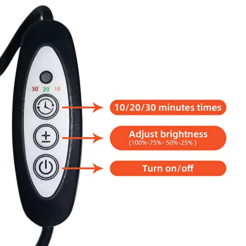 TherapSky Red Light Therapy Device 45W LED Red Infrared Light Therapy Lamp w/Remote Control and Timer therapskyAu supplements