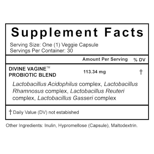 Flower Power 'Divine Vagine' Blend - 30 ct for Balance Urinary Tract Infection, V Health Support for Women Flower PowerAu supplements