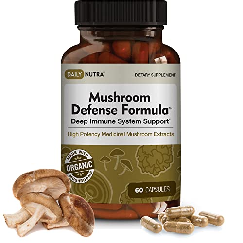 DailyNutra Mushroom Defense Formula - Immune Support Supplement | Organic DailyNutraUS supplements