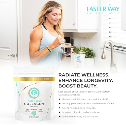 FASTer Way to Fat Loss, Unflavored, 360g Grass-Fed Beef Collagen Peptides for Skin FASTer Way to Fat LossAu supplements