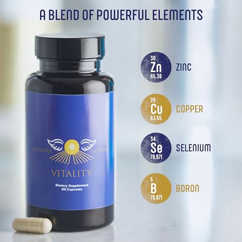 Amarna Alchemy Vitality Trace Minerals Supplement - Zinc with Copper, Selenium Amarna AlchemyAu supplements