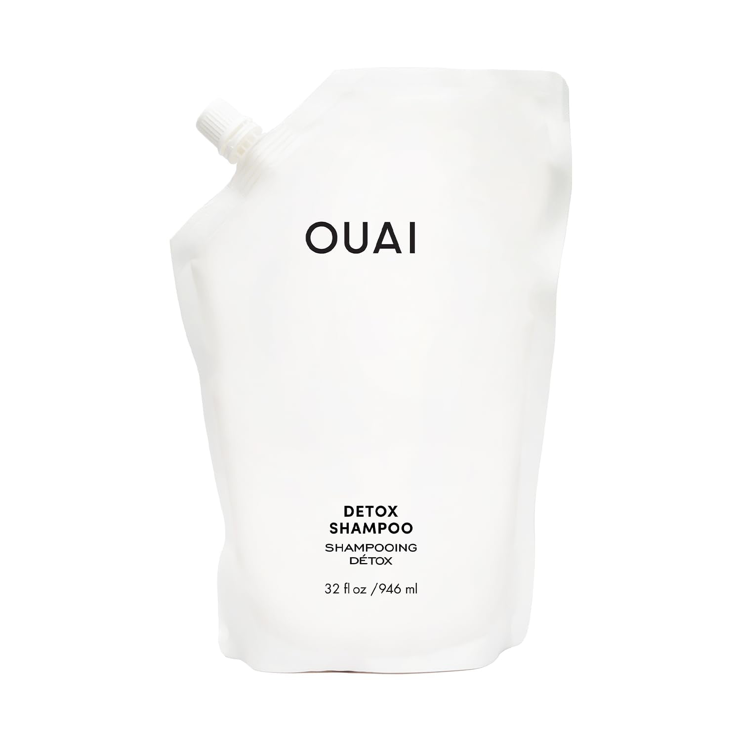 OUAI Detox Shampoo Refill - Clarifying Shampoo for Build Up, Dirt, Oil, Product and Hard Water - Apple Cider Vinegar & Keratin for Clean, Refreshed Hair - Sulfate-Free Hair Care (32 oz) OUAIAu supplements