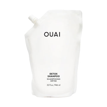 OUAI Detox Shampoo Refill - Clarifying Shampoo for Build Up, Dirt, Oil, Product and Hard Water - Apple Cider Vinegar & Keratin for Clean, Refreshed Hair - Sulfate-Free Hair Care (32 oz) OUAIAu supplements