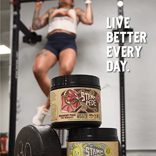 Earth Fed Muscle Stammpede DragoFruit Punch Pre Workout, 30 Servings, Boost Energy Earth Fed MuscleAu supplements
