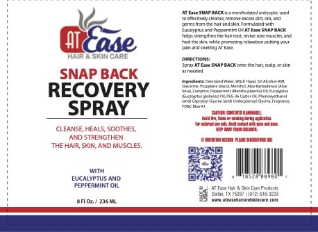 AT Ease Snap Back Recovery Muscle Spray AT EaseAu supplements