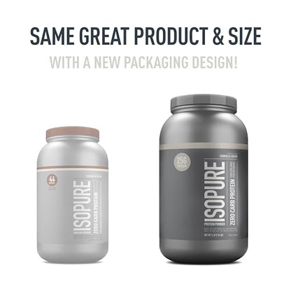 Isopure Protein Powder, Zero Carb Whey Isolate with Vitamin C & Zinc for Immune Support IsopureUS supplements