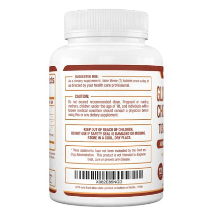 Purely Optimal Premium Glucosamine Chondroitin MSM Supplement Tablets w/Turmeric Purely OptimalUS supplements
