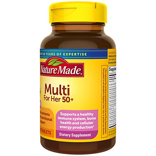 Nature Made Multivitamin For Her 50+ with No Iron, Womens Multivitamin for Daily Nutrition Nature MadeUS supplements