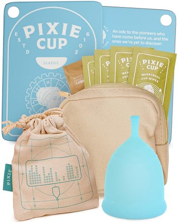 Pixie Cup Soft Menstrual Cup - Ranked 1 for Most Comfortable Reusable Period Cup - Buy One We Give One Pixie CupAu supplements