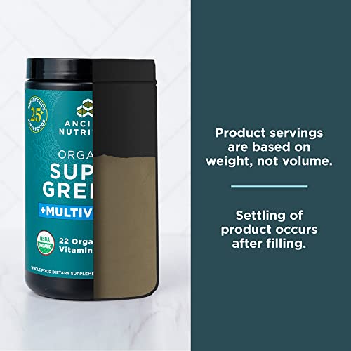 Ancient Nutrition Organic SuperGreens and Multivitamin Powder with Probiotics Ancient NutritionUS supplements