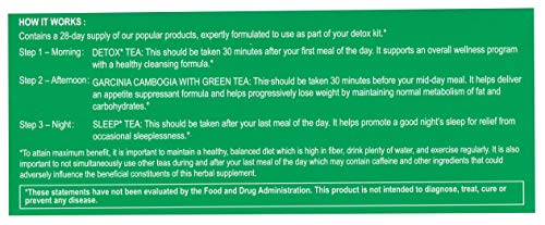 Hyleys Detox Tea for Cleanse and Weight Loss - 28 Day Kit - 84 Tea Bags (9 Pack) HYLEYSUS supplements